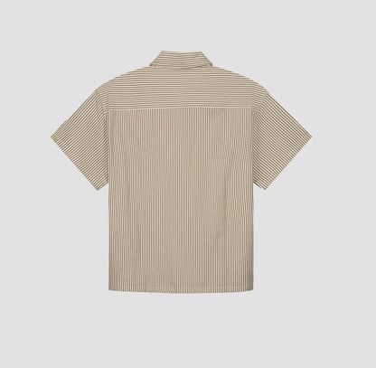 Boxy Seersucker Stripe Shirt