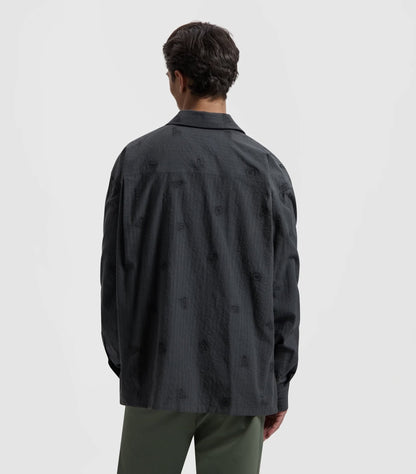 Embro Logo Stripe Shirt LS