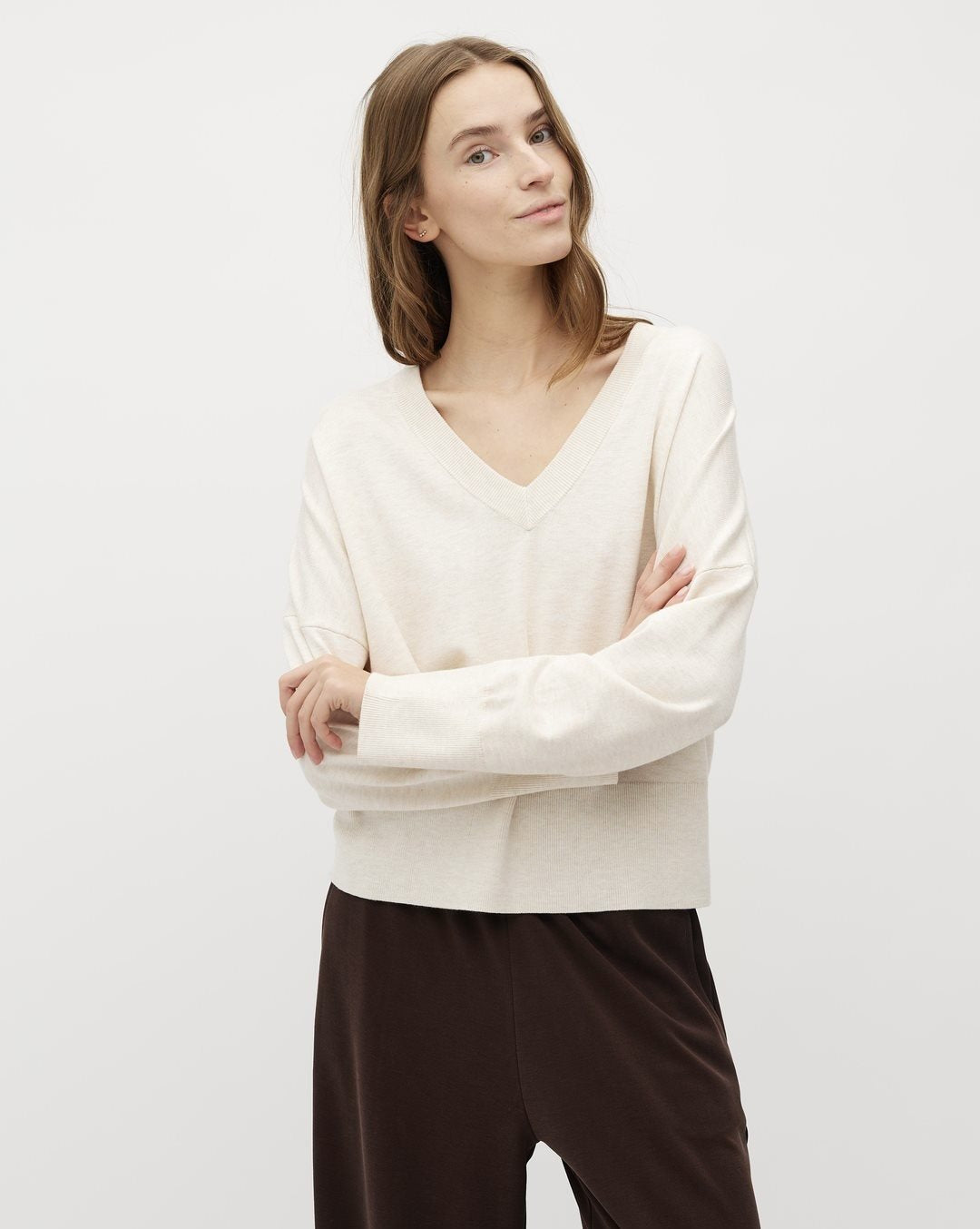 Gillian V-M Knit
