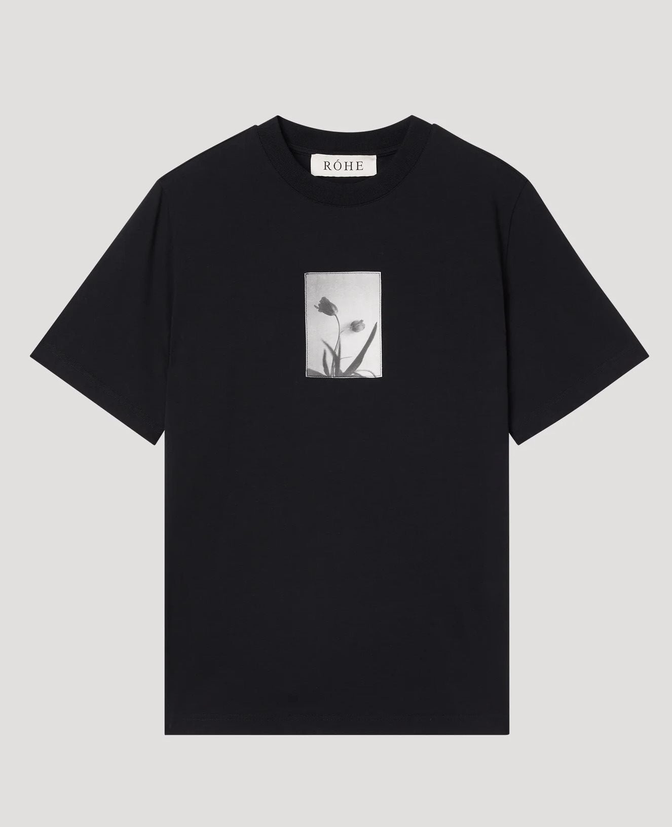 Tulip Printed Patch Fitted Tee