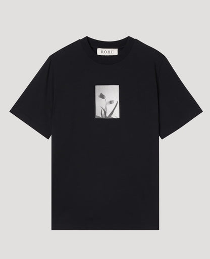 Tulip Printed Patch Fitted Tee
