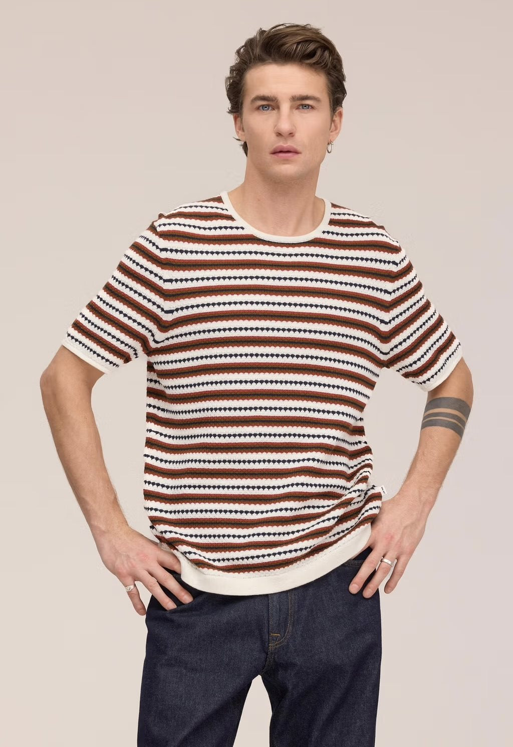 Bari Textured Stitch tee