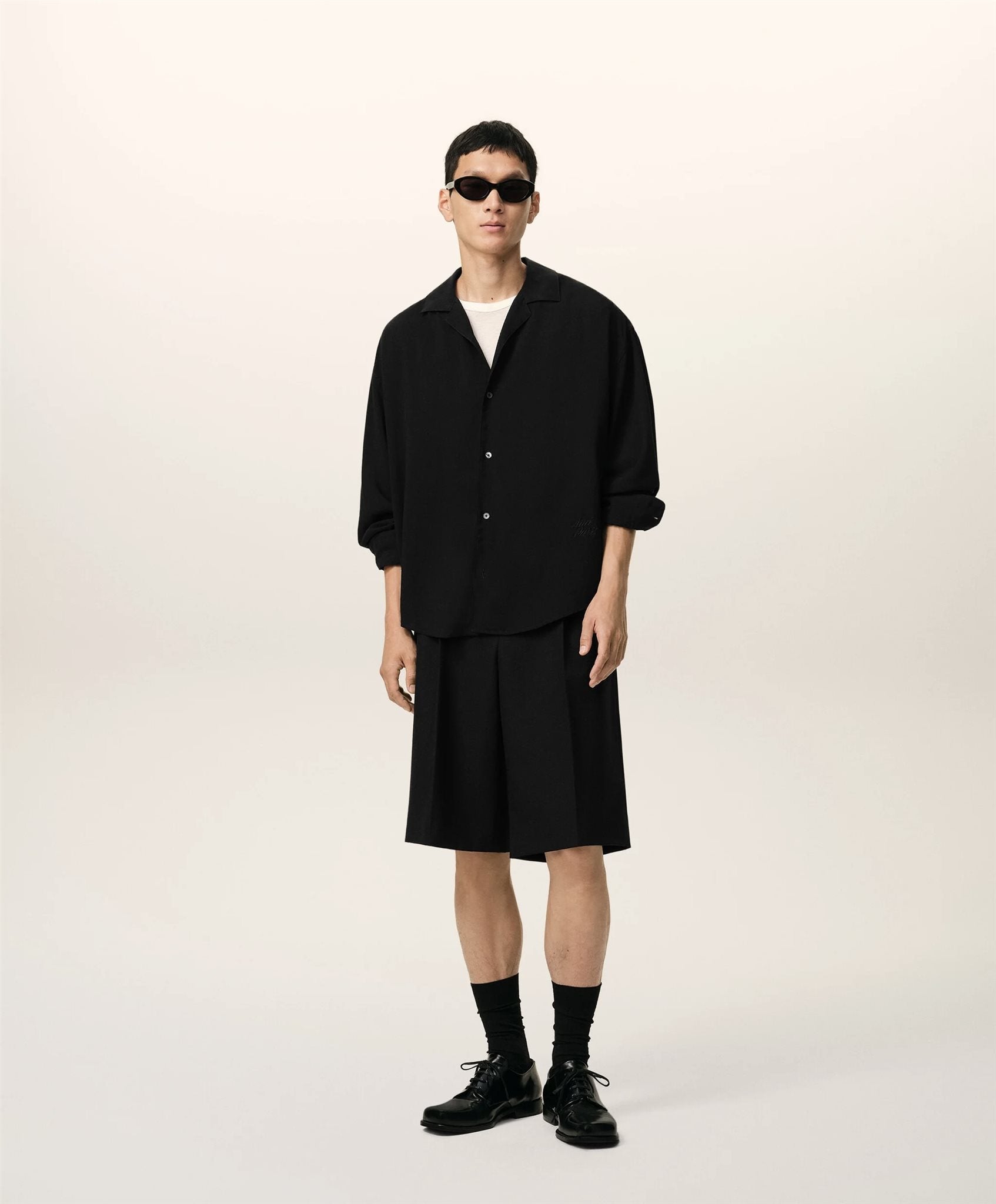 Boxy Embroidered AMI Shirt