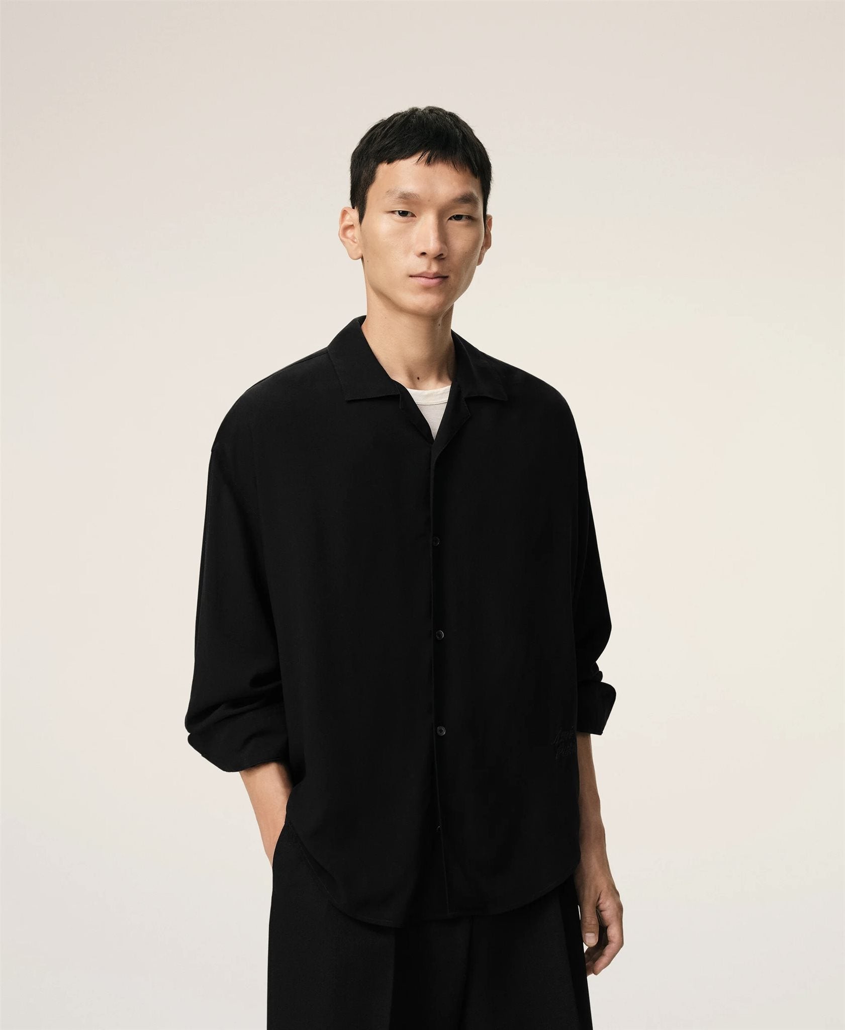 Boxy Embroidered AMI Shirt