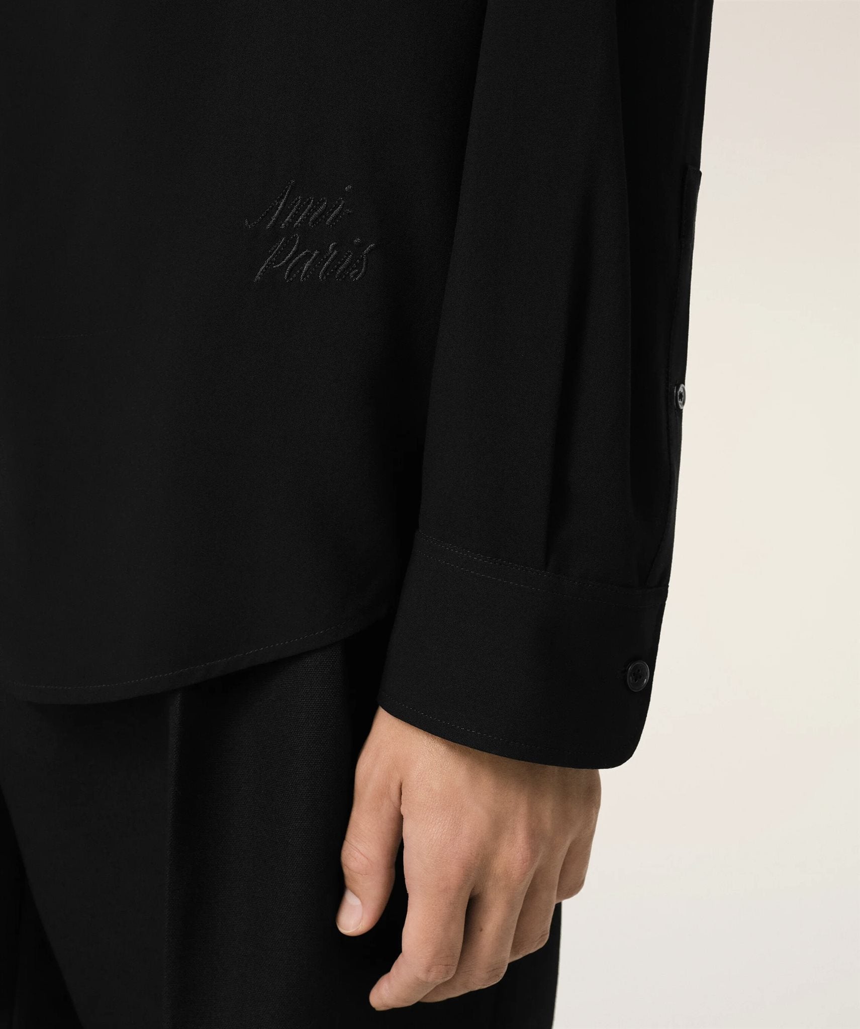 Boxy Embroidered AMI Shirt