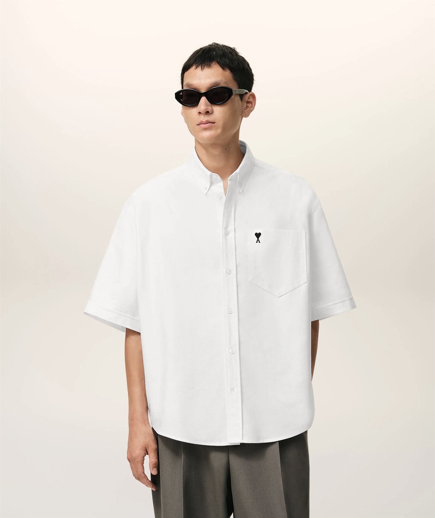Boxy embroidered adc shirt