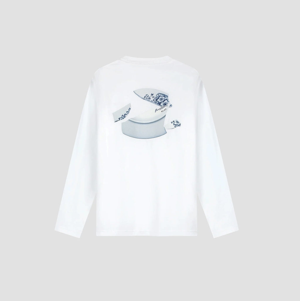 Broken plate LS tee