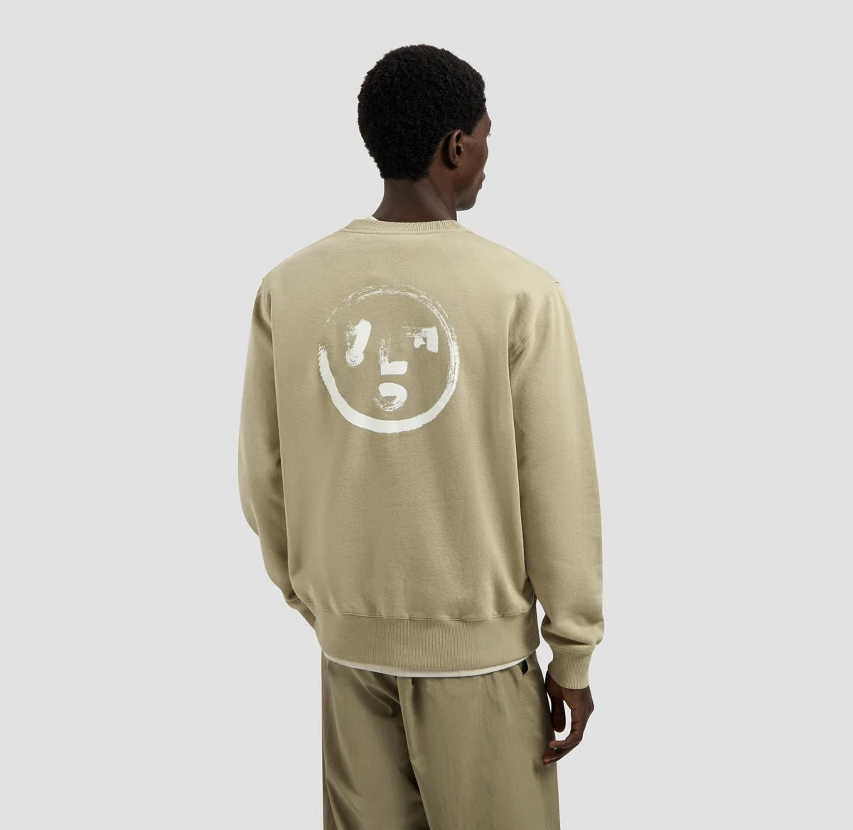 Brushstroke Face Crewneck