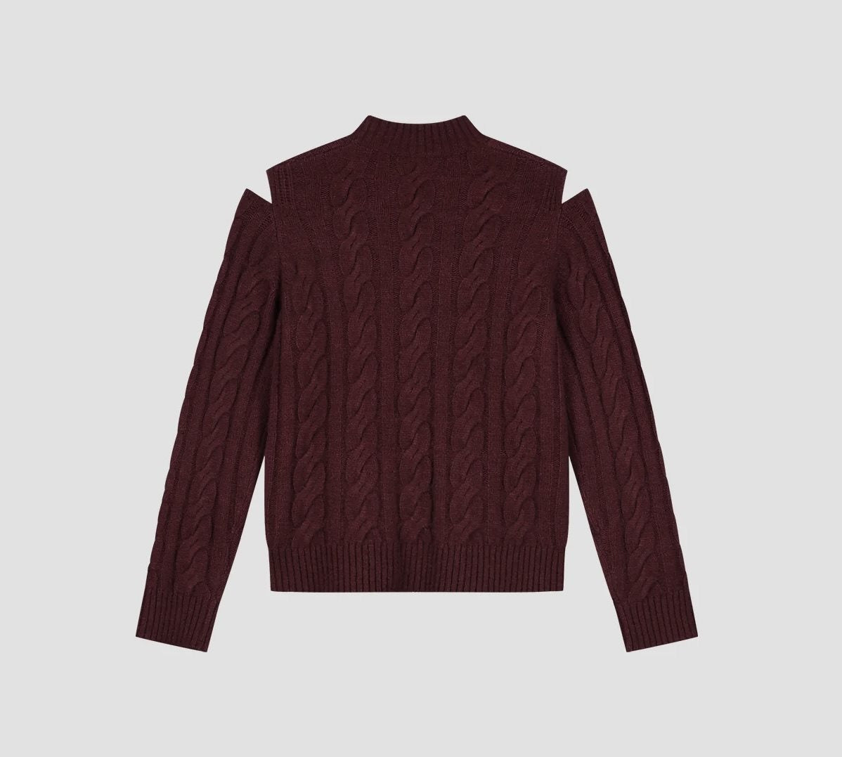 Cable crewneck knit
