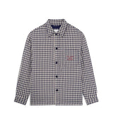 Check Overshirt With Slogan