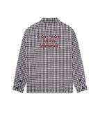 Check Overshirt With Slogan