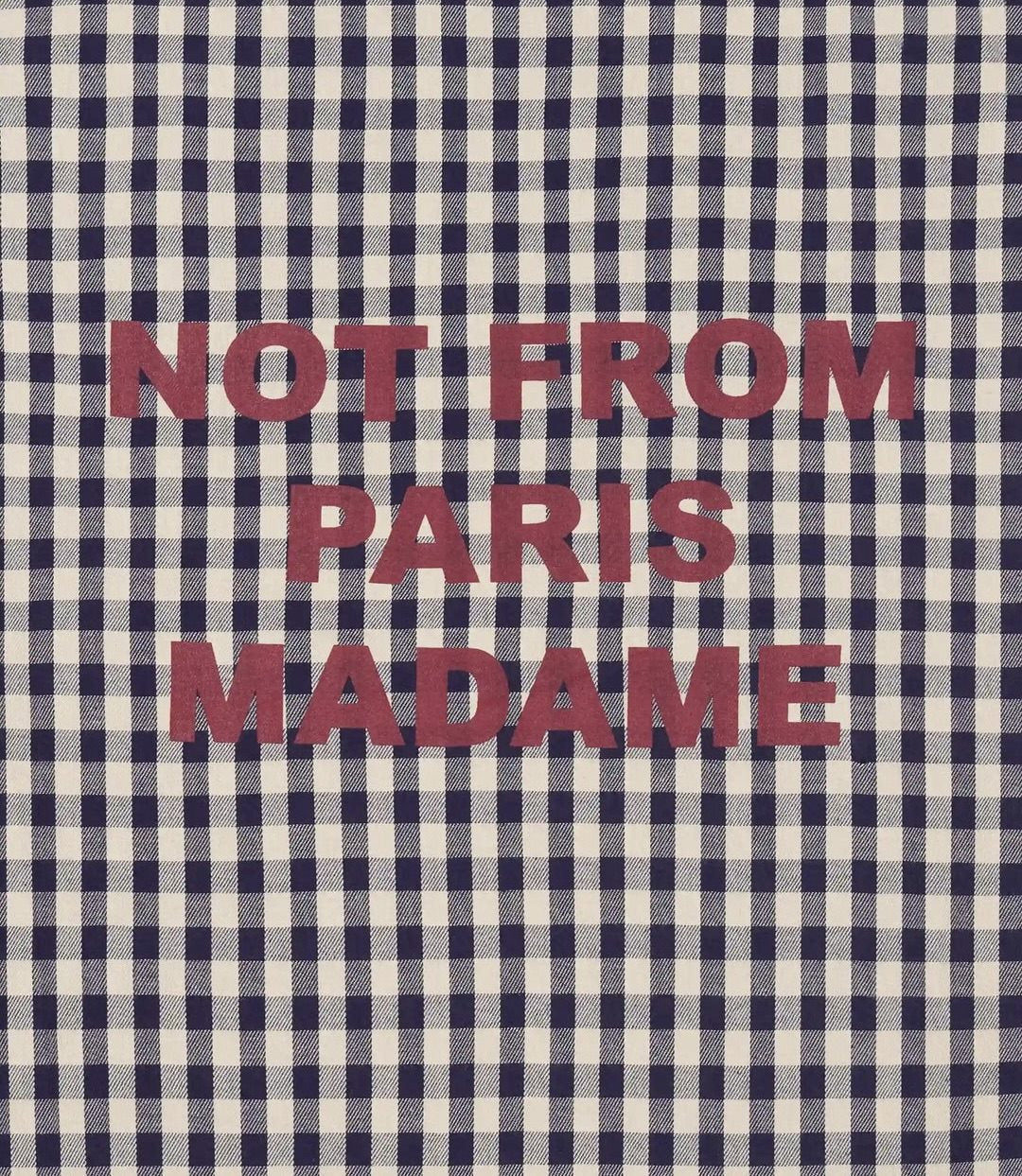 Check Overshirt With Slogan