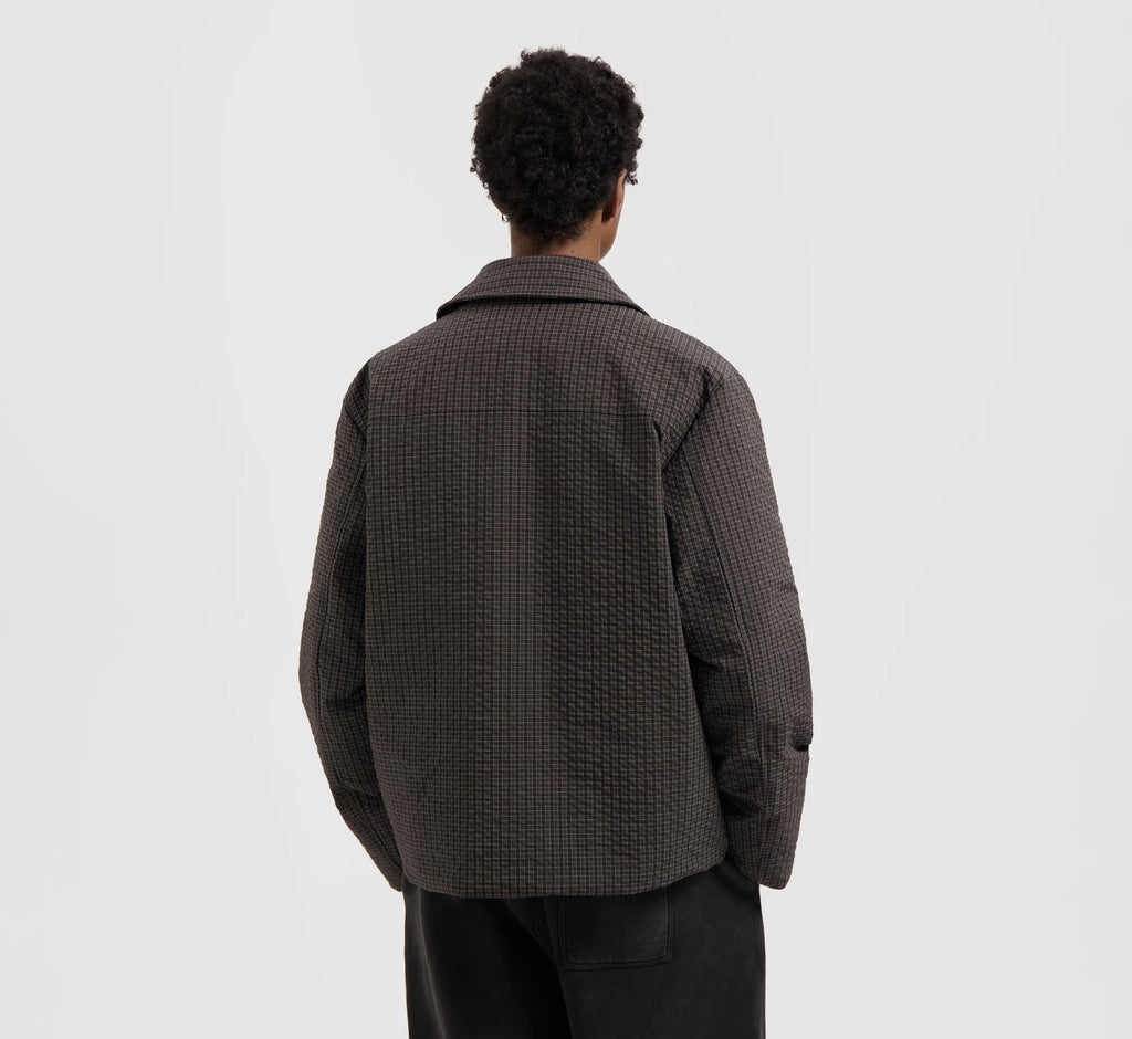 Checked Padded Coach Jacket