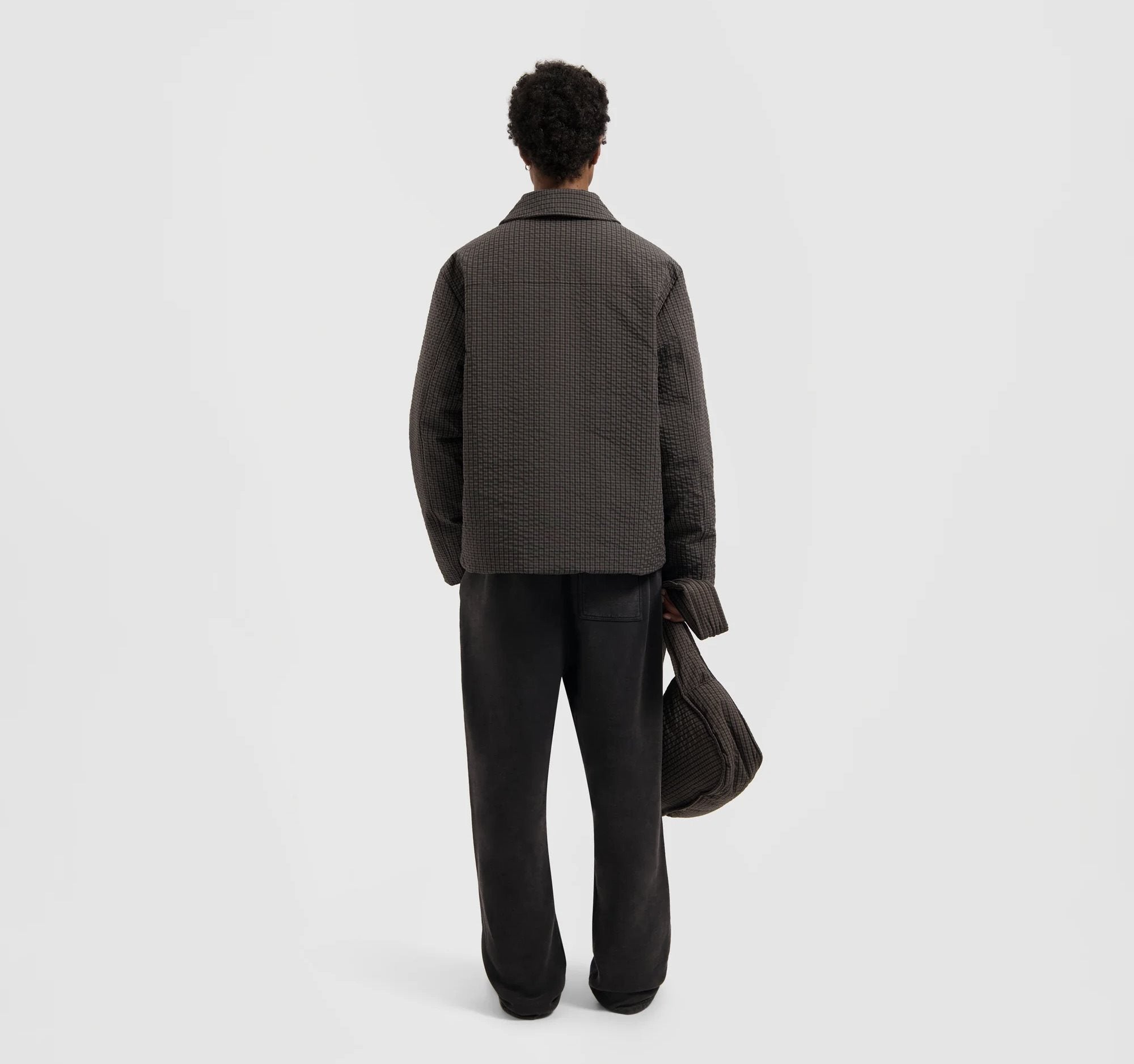 Checked Padded Coach Jacket