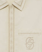 Chemise broderie miroir coton