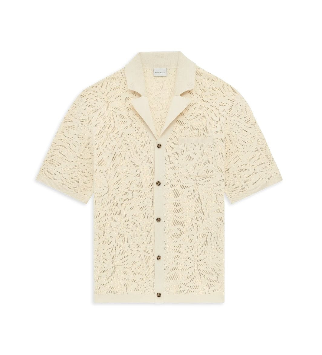 Chemise maille dentelle