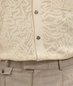 Chemise maille dentelle