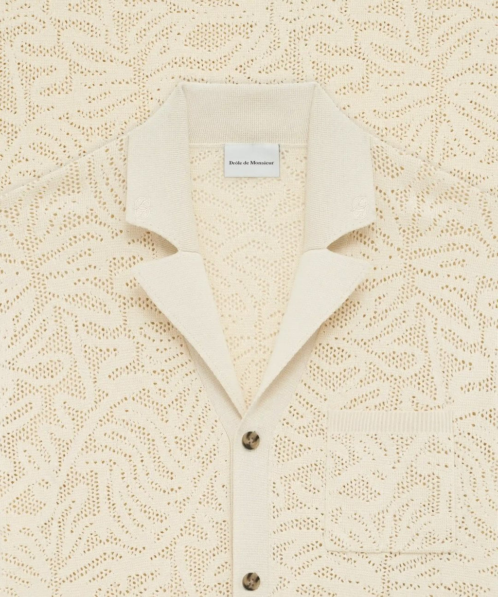 Chemise maille dentelle