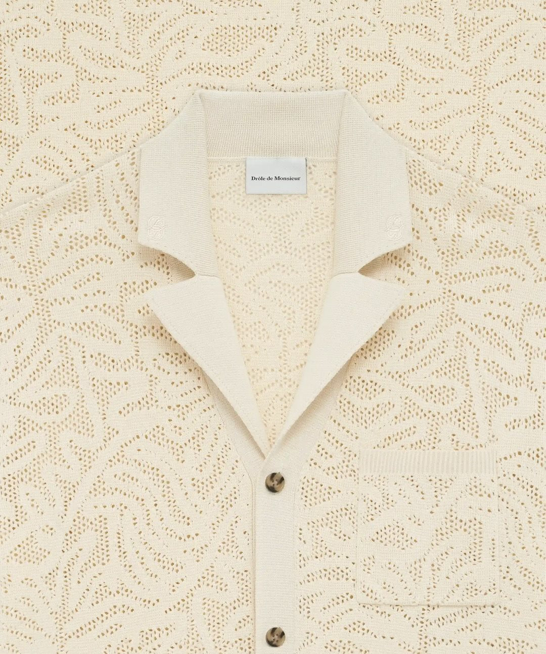 Chemise maille dentelle