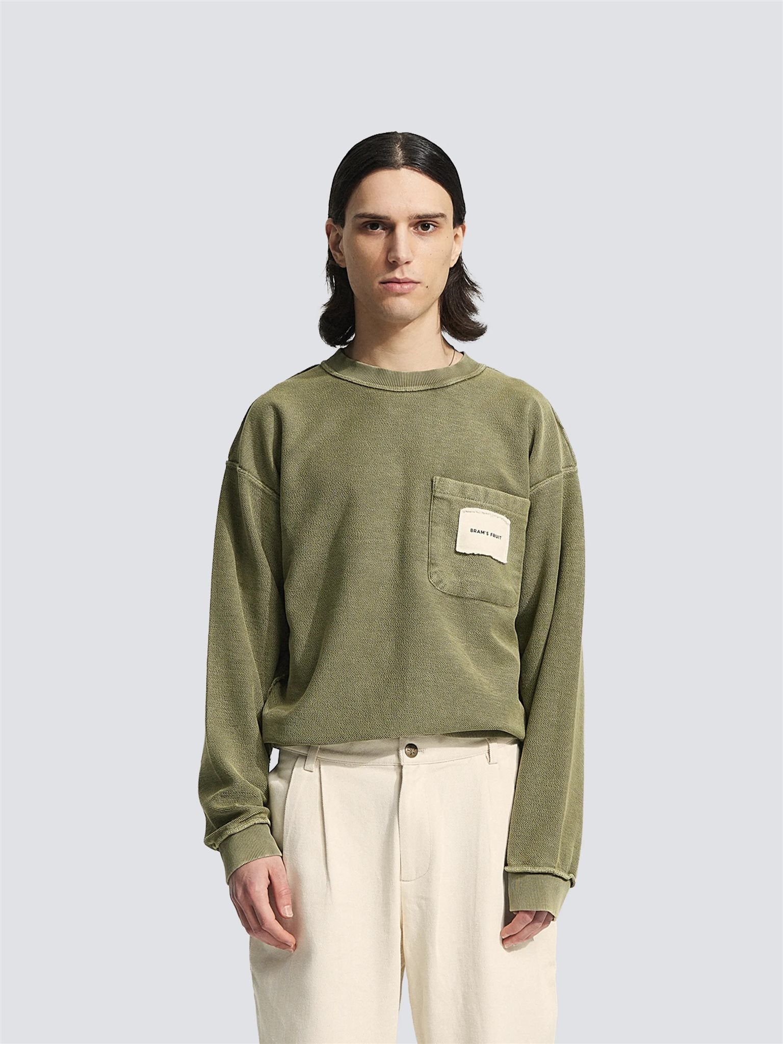 Chest Pocket Crewneck