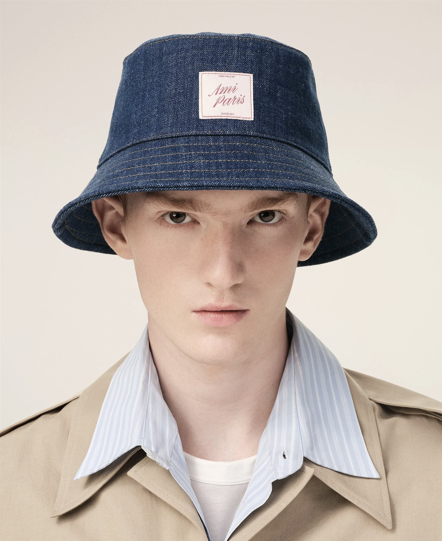 Denim ami paris bucket hat