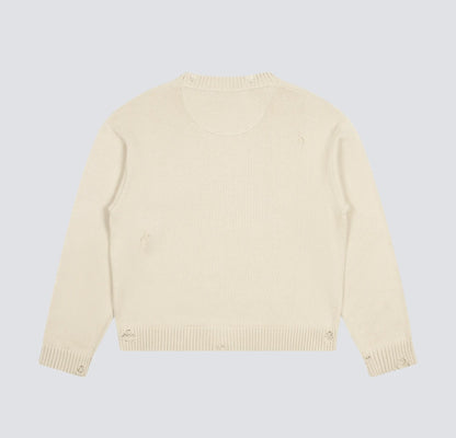 Distressed Chest Pocket Knit
