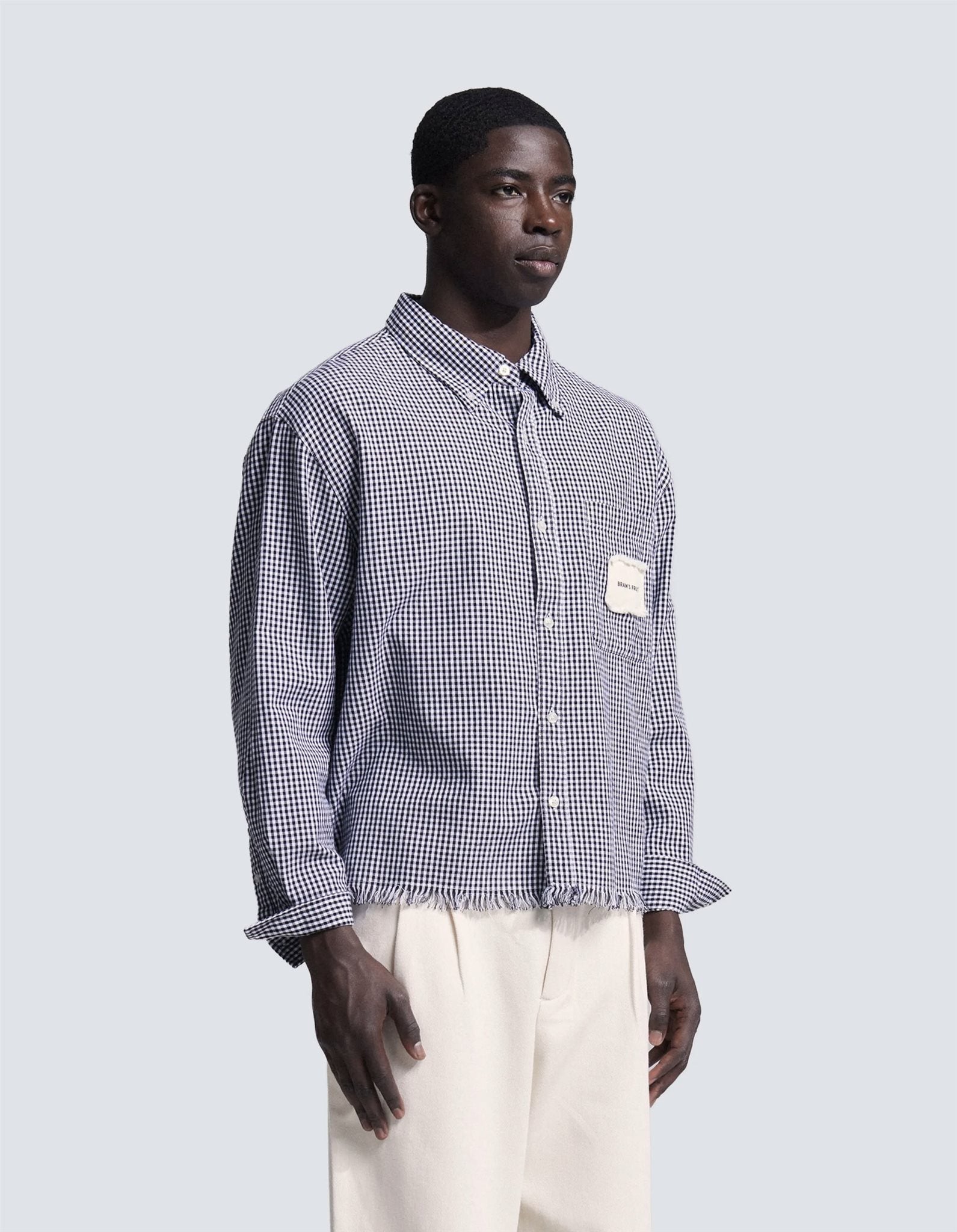 Distressed Farmer's Shirt LS