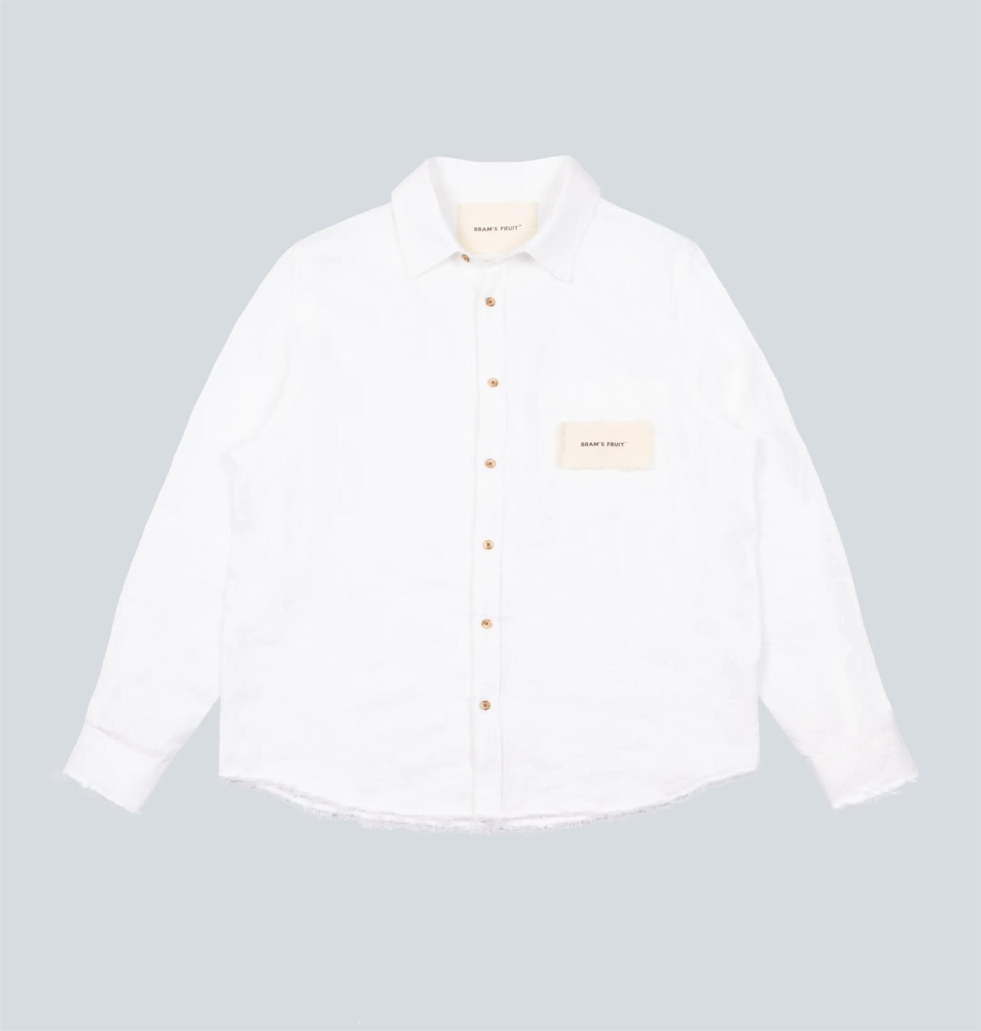 Distressed Linen Shirt LS