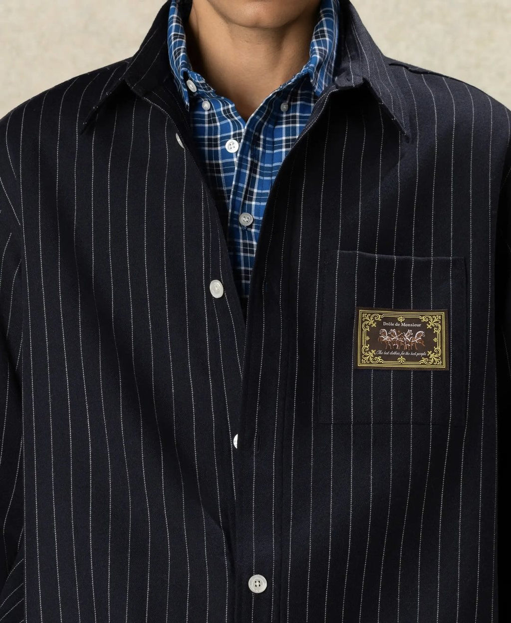 ELASTICATED HEM SHIRT