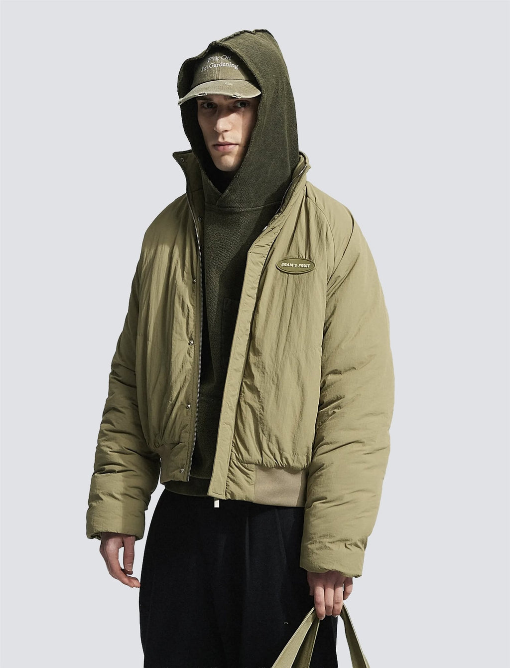 Emblem Patch Padded Jacket