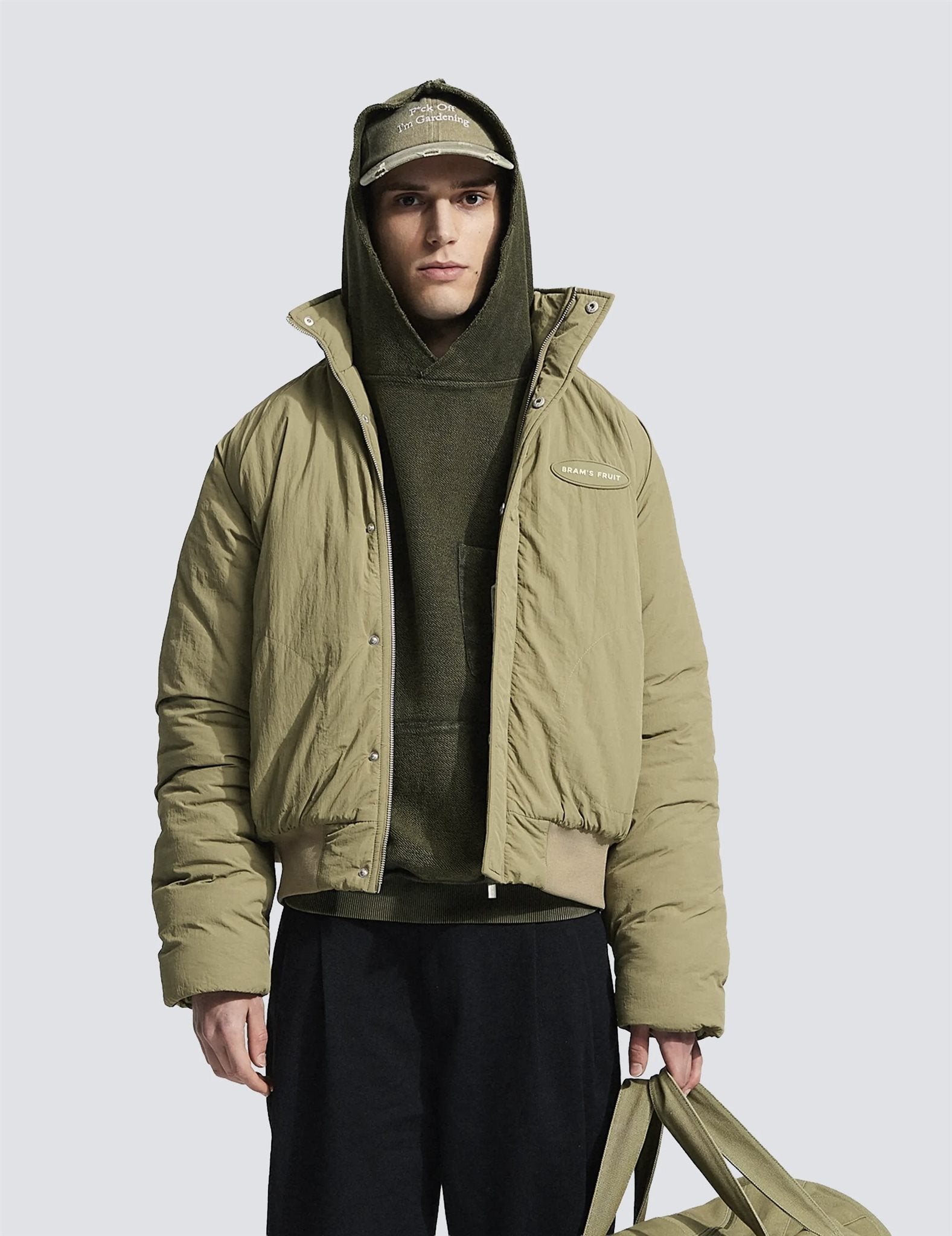 Emblem Patch Padded Jacket