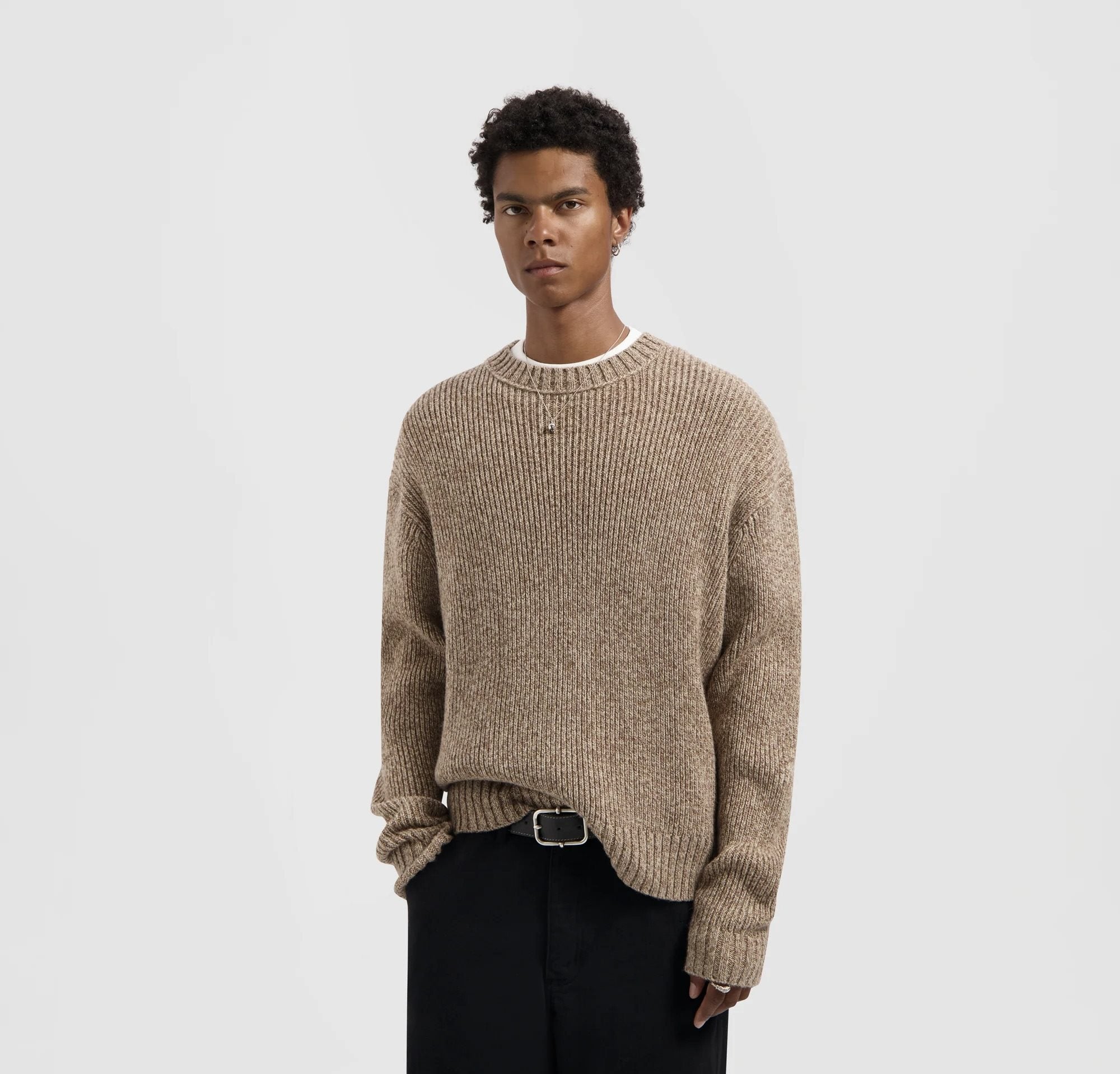 Essential Melange Knitted Crew