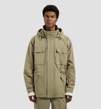 OLAF Field Jacket Treehouse heren technische jas met hoge kraag en verstelbare drawcords