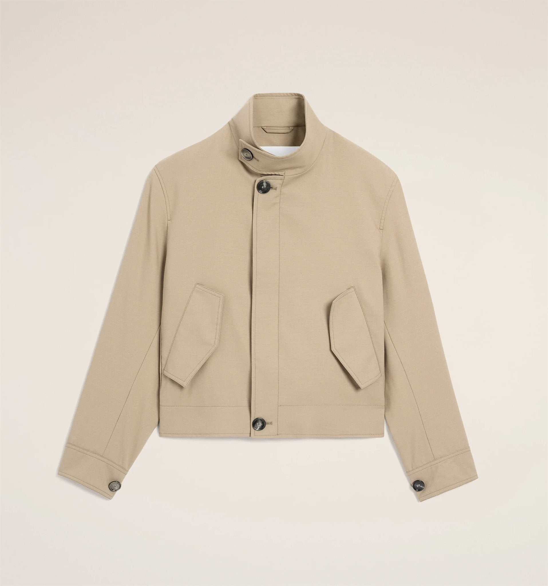 Harrington Jacket Wool Gabardi