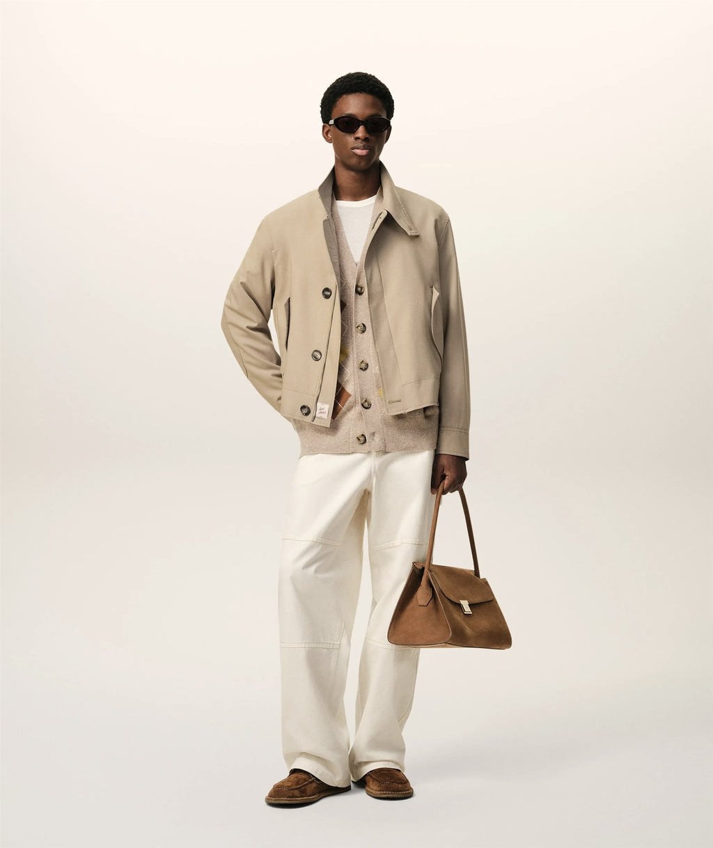 Harrington Jacket Wool Gabardi