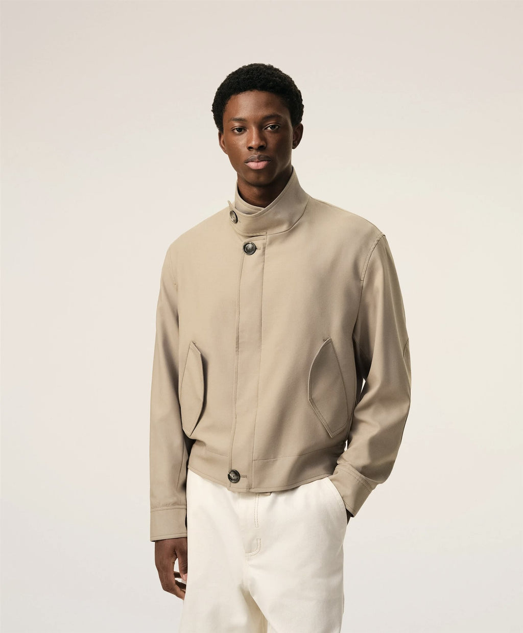 Harrington Jacket Wool Gabardi