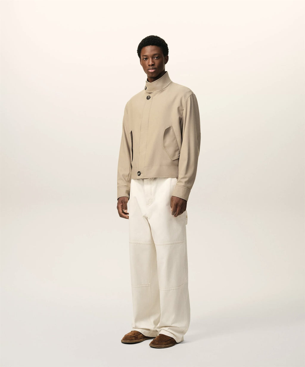 Harrington Jacket Wool Gabardi