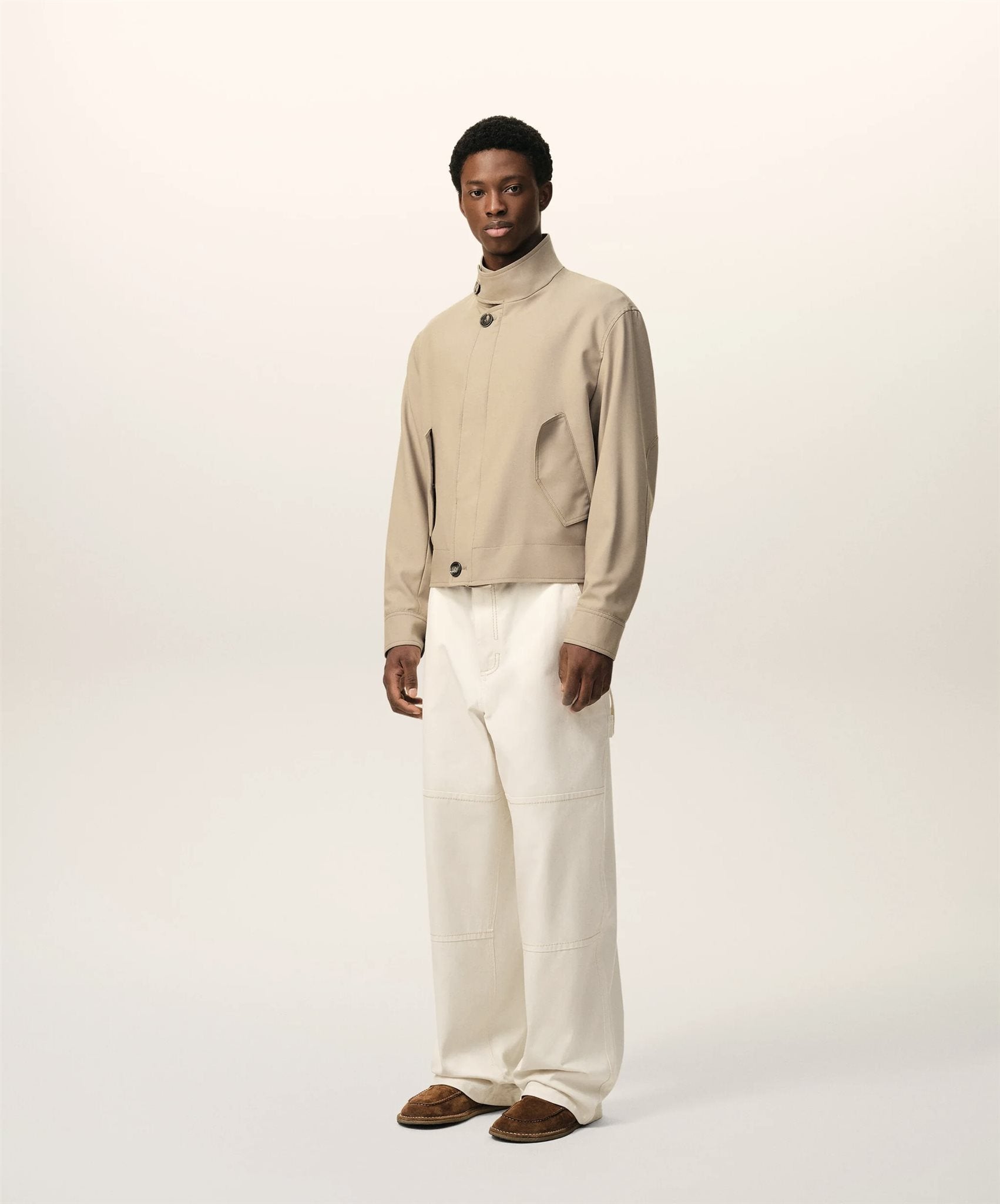 Harrington Jacket Wool Gabardi