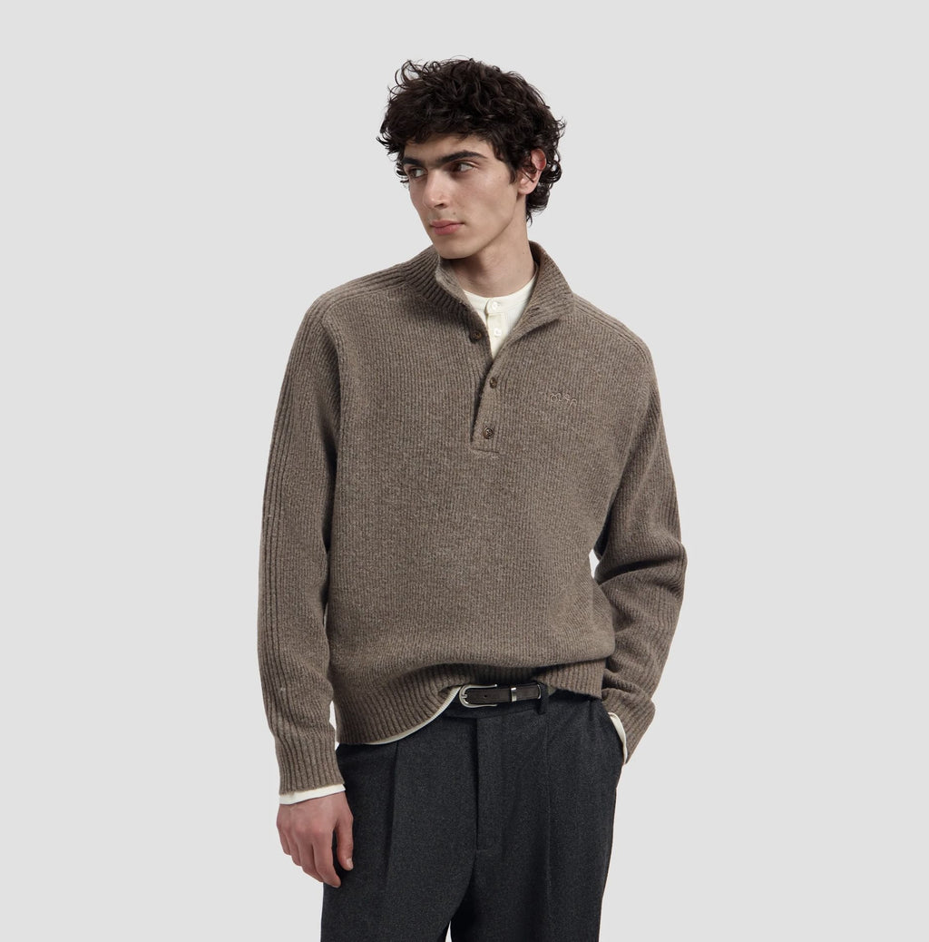 KNITTED MOCK NECK