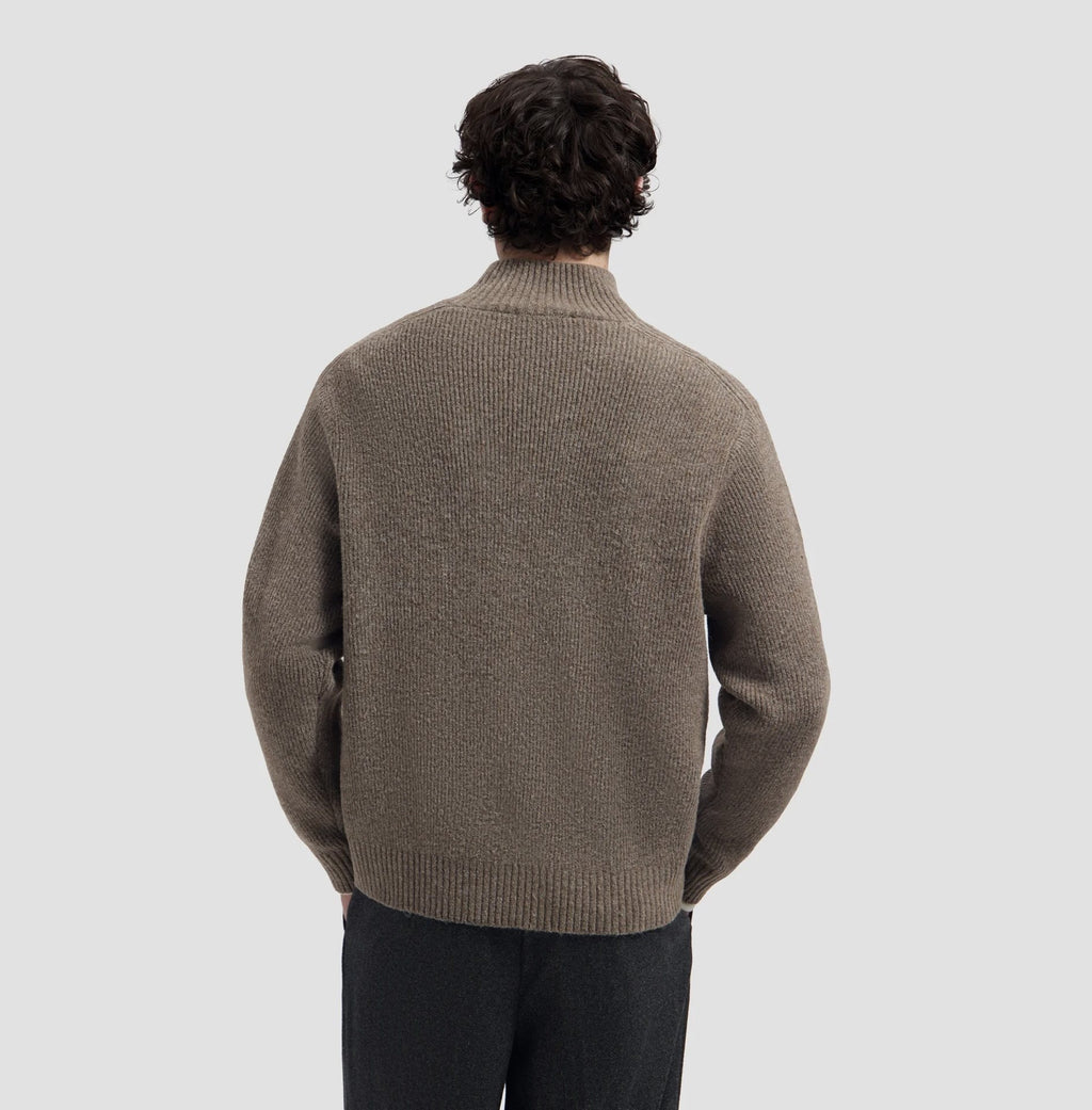 KNITTED MOCK NECK