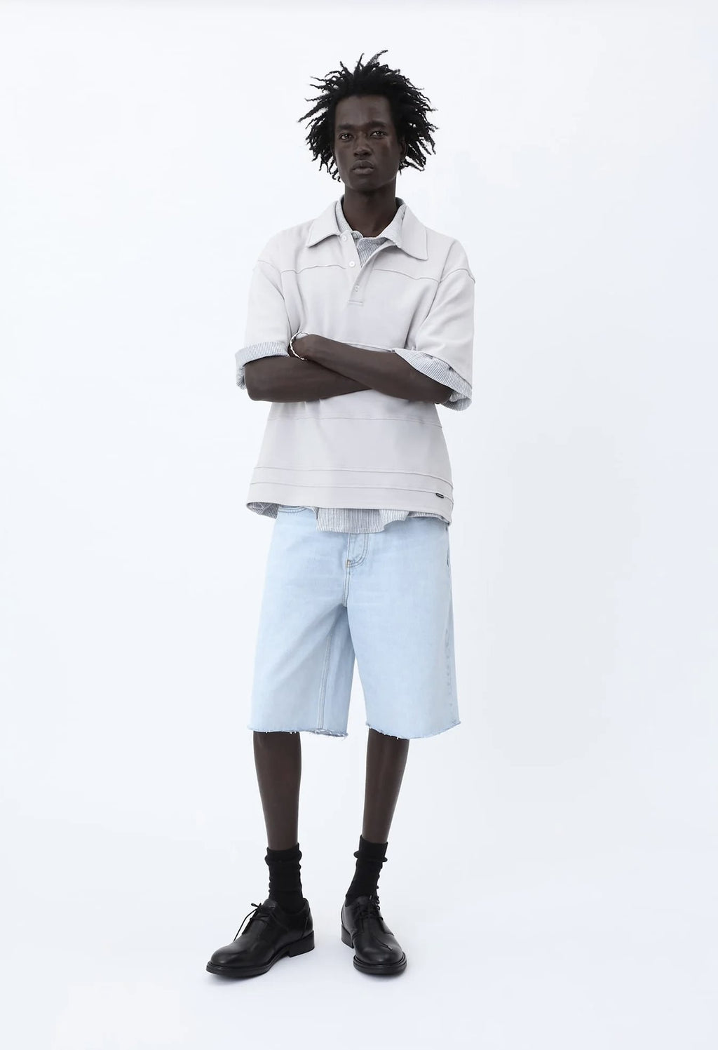 Kayce soft blue denim short