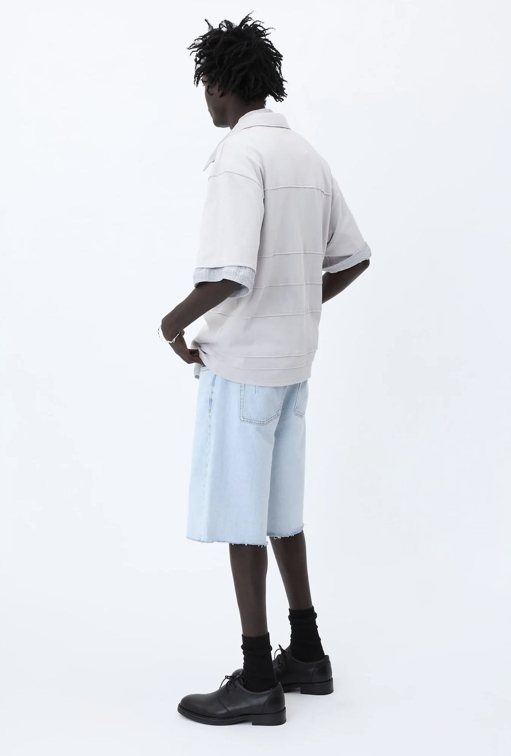 Kayce soft blue denim short