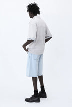 Kayce soft blue denim short