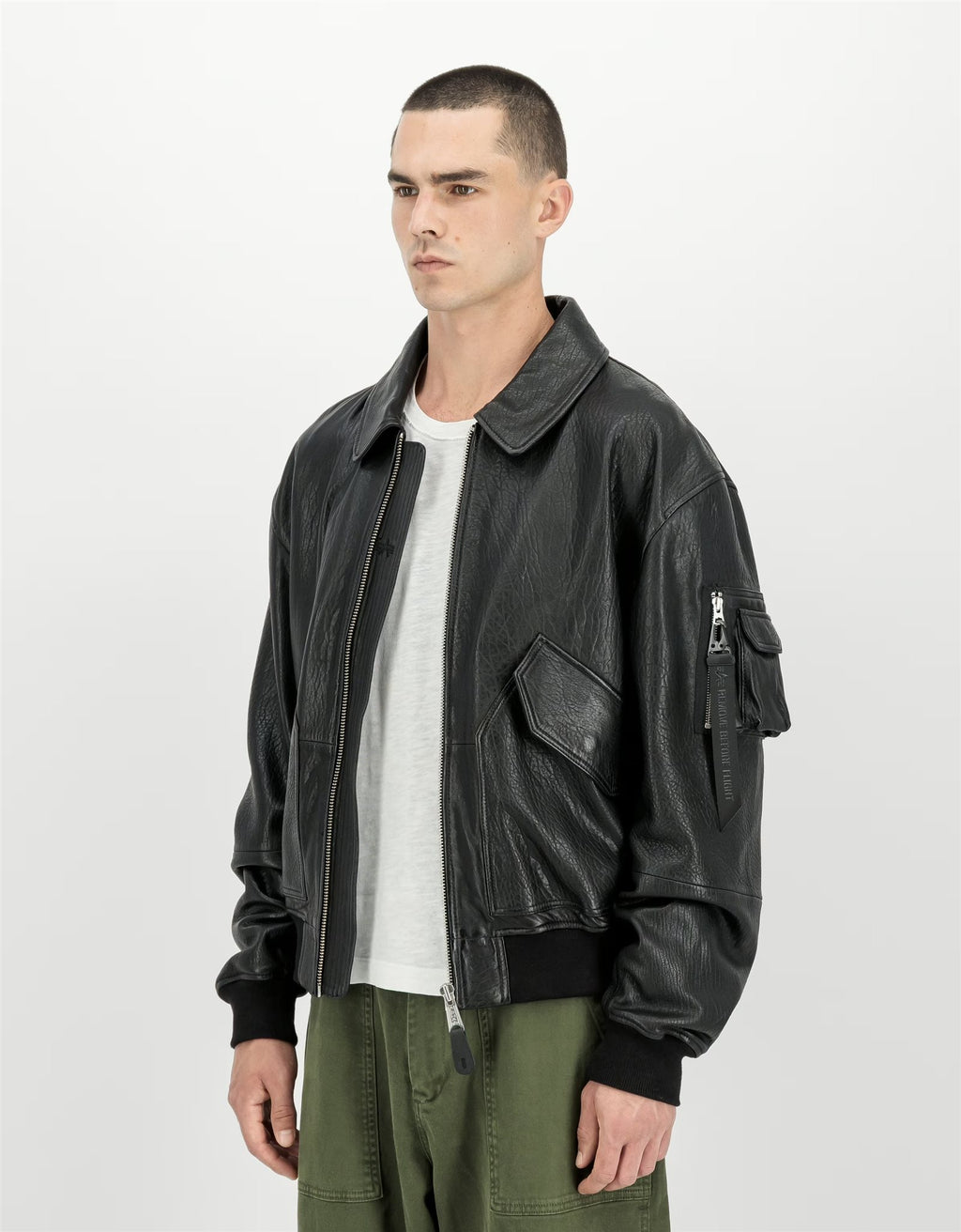 Leather Bomber