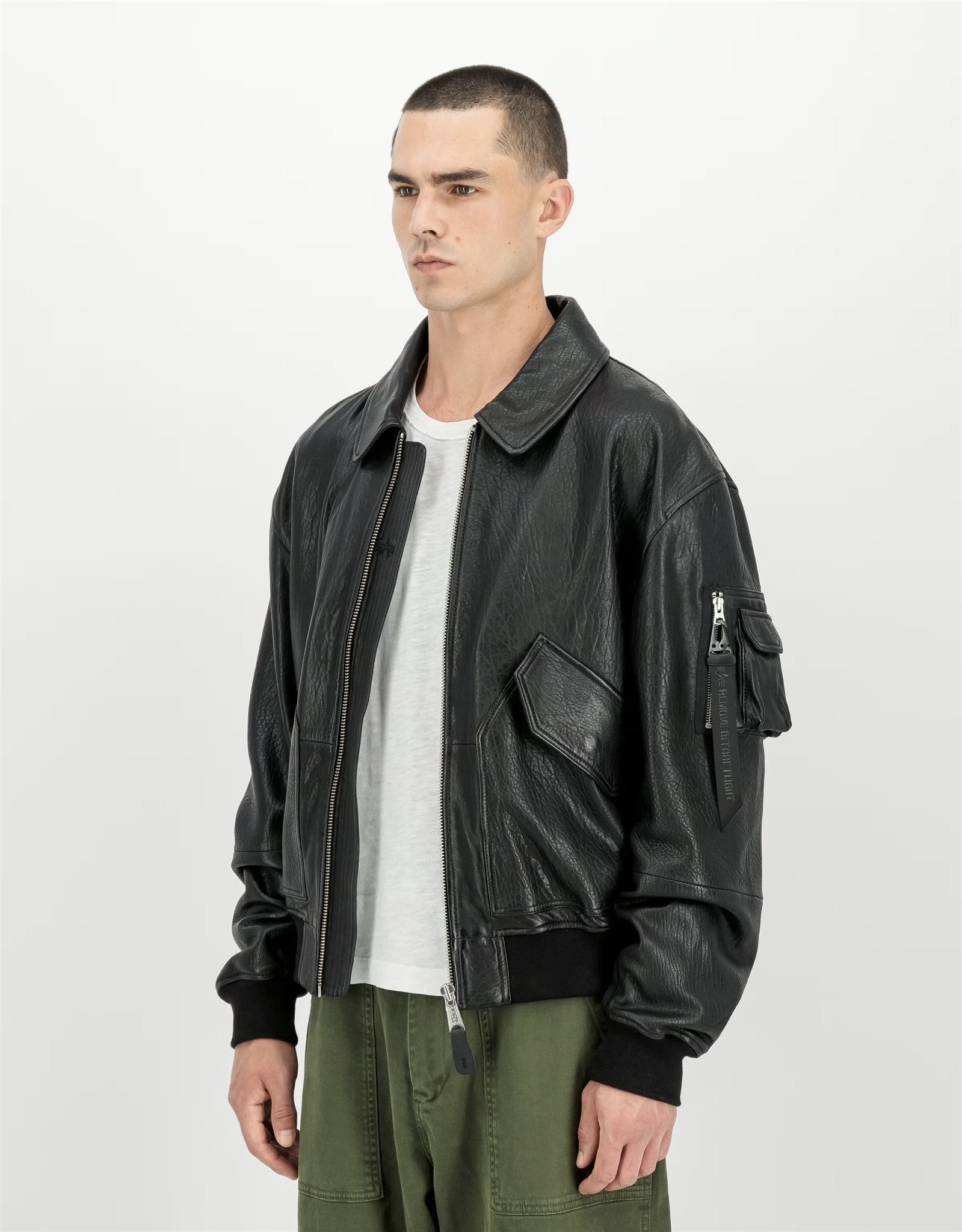 Leather Bomber
