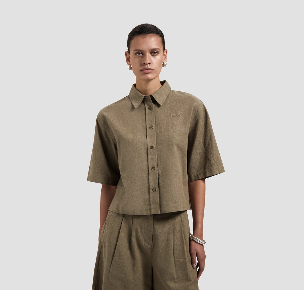 Linen short sleeve shirt