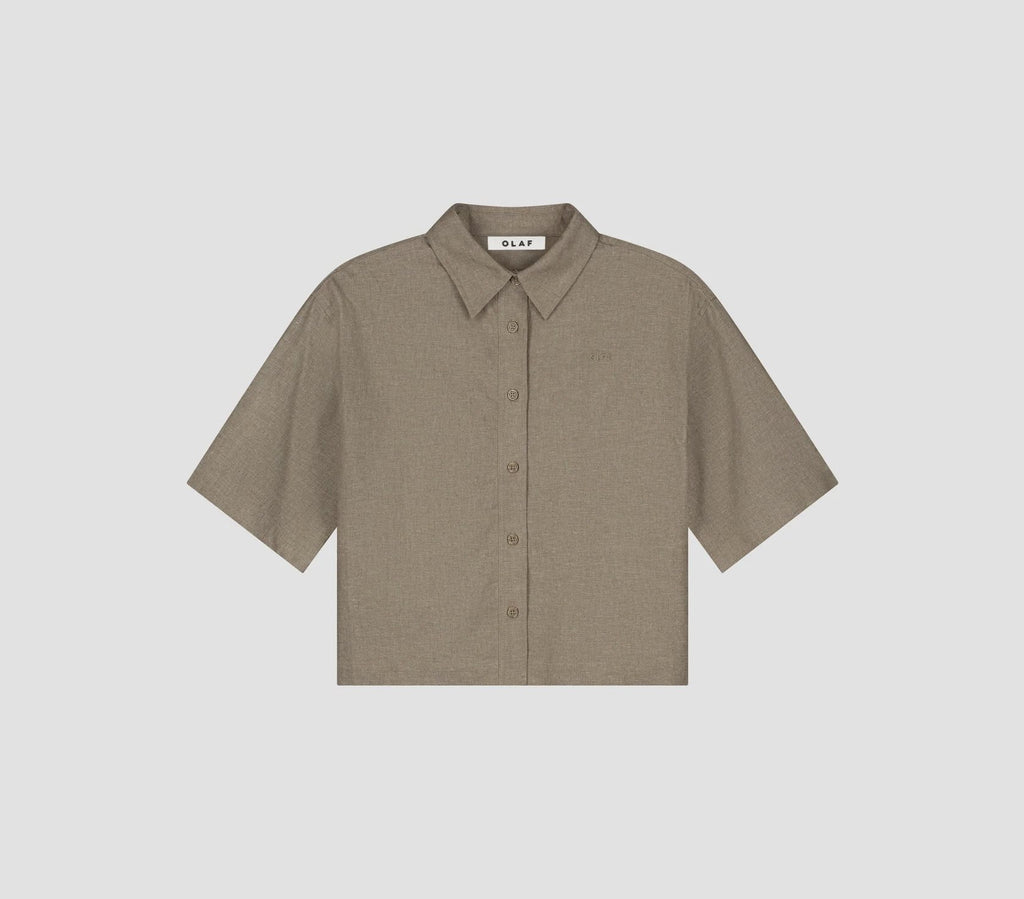 Linen short sleeve shirt