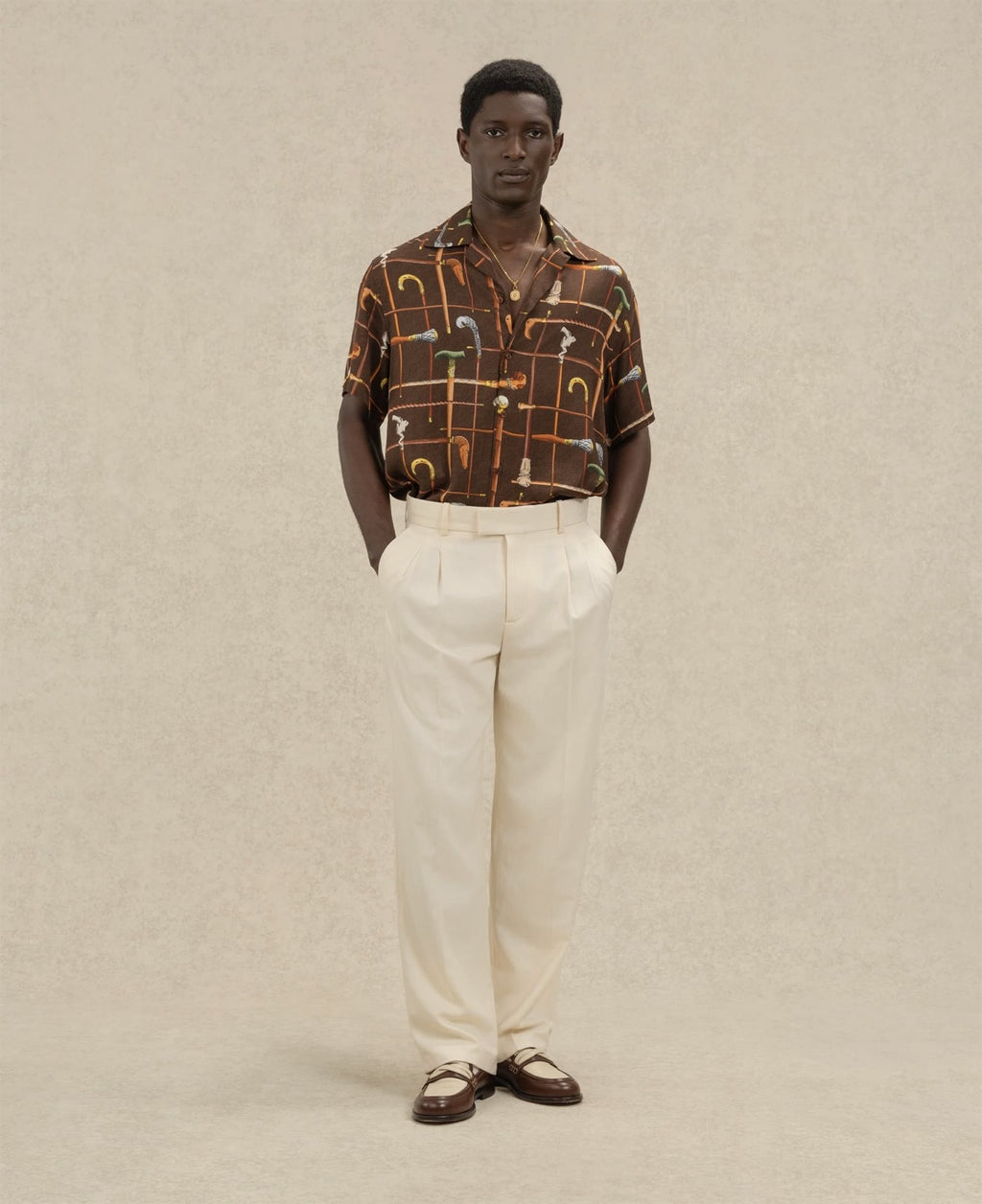 Pantalon golfeur viscose