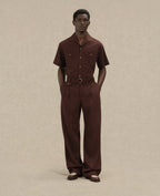 Pantalon large viscose