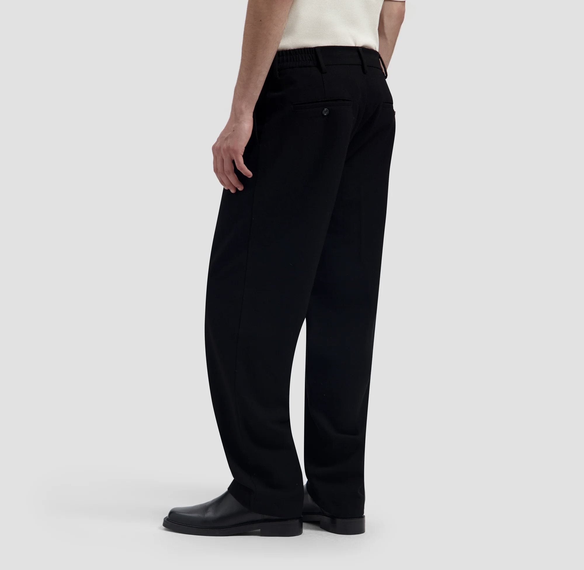 Regular Wool Pleated Pant